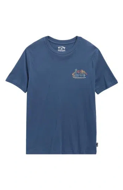 Billabong Kids' Range Logo Graphic T-shirt In Blue