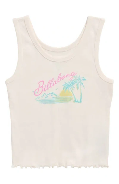 Billabong Kids' Reflections Cotton Graphic Tank In Neutral