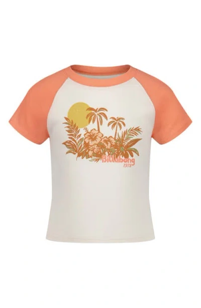 Billabong Kids' Retro Tropics Colorblock Cotton Graphic T-shirt In Multi