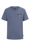 Billabong Kids' Retrograde Short Sleeve Graphic T-shirt In Blue