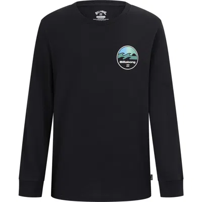 Billabong Kids' Runner Long Sleeve T-shirt In Black