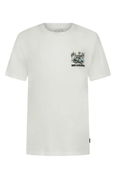 Billabong Kids' Rush To Relax Cotton Graphic T-shirt In White