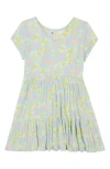 Billabong Kids' Send Good Waves Tiered Crinkle Crepe Dress