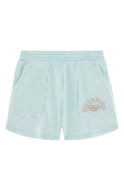 Billabong Kids' Shoreline French Terry Sweat Shorts In Mint
