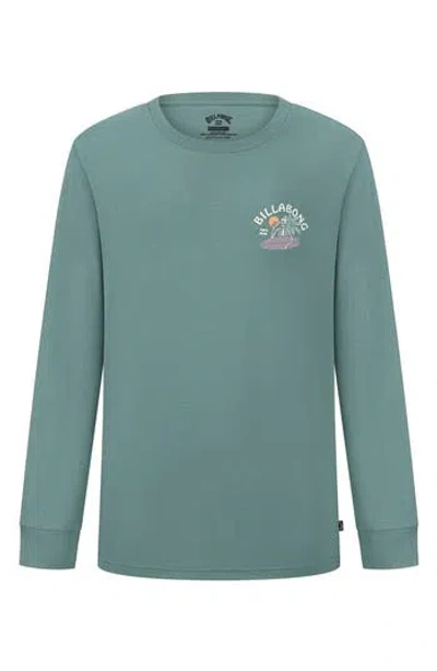Billabong Kids' Skelly Card Long Sleeve T-shirt In Blue