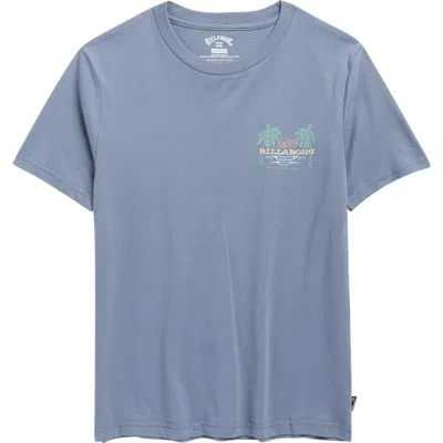 Billabong Kids' Social Lounge Graphic T-shirt In Blue