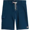 Billabong Kids' Solid Board Shorts In Navy