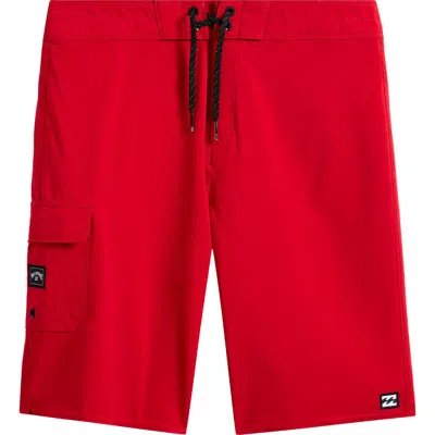 Billabong Kids' Solid Board Shorts In Red