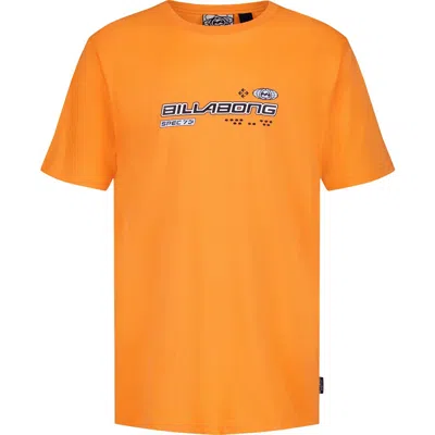 Billabong Kids' Spec Signals Graphic Cotton T-shirt In Orange