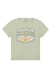 Billabong Kids' Sun Moon Bay Cotton Graphic T-shirt In Sage Frost