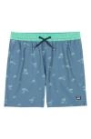 Billabong Kids' Sunday Layback Swim Trunks In Glacier Blue