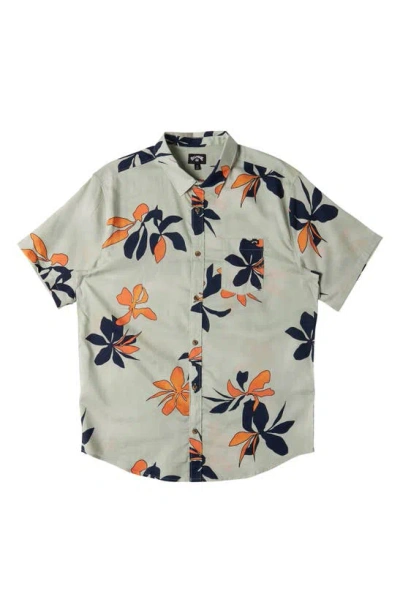 Billabong Kids' Sundays Button-up Shirt In Seafoam