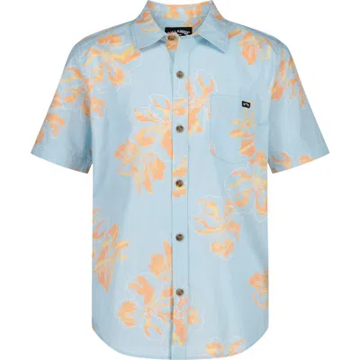 Billabong Kids' Sundays Cotton Button-up Shirt In Multi