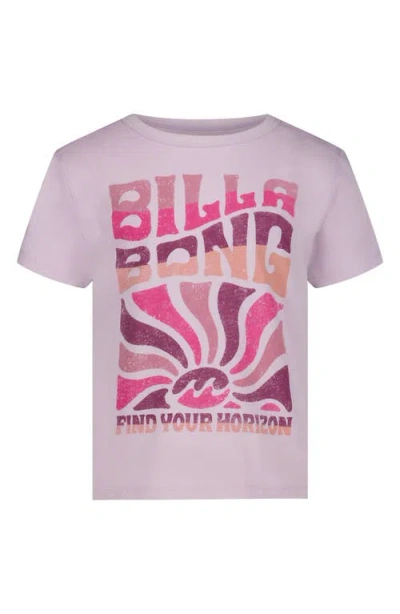 Billabong Kids' Sunset Graphic T-shirt In Purple