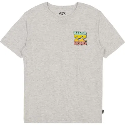Billabong Kids' Sunset Stack Cotton Graphic T-shirt In Light Grey Heather