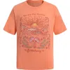 Billabong Kids' Sunshine Oversize Cotton Graphic T-shirt In Orange