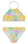 Shop Billabong Kids' Sweet Reversible Two-piece Swimsuit In Salt Crystal