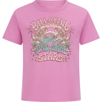 Billabong Kids' Under The Sun Graphic T-shirt In Pink
