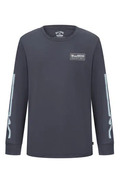 Billabong Kids' Walled Long Sleeve Graphic T-shirt In Blue