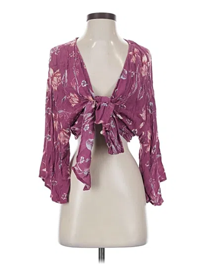 Pre-owned Billabong Kimono In Purple