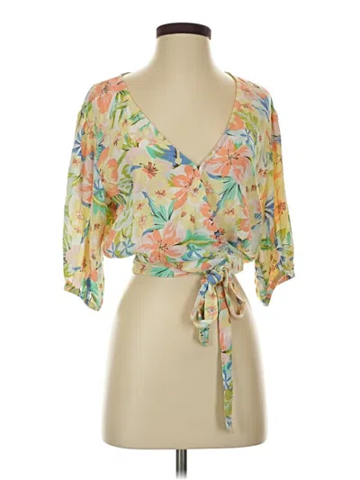 Pre-owned Billabong Kimono In Yellow