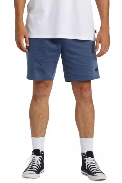 Billabong Larry Layback Cord Shorts In Slate Blue