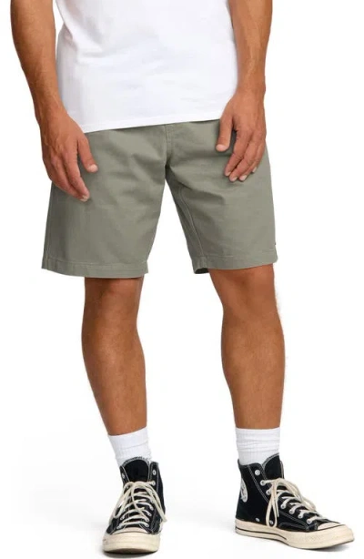 Billabong Larry Layback Twill Drawstring Shorts In Green