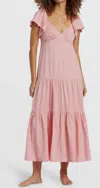 Billabong Last Light Midi Dress In Light Sorbet