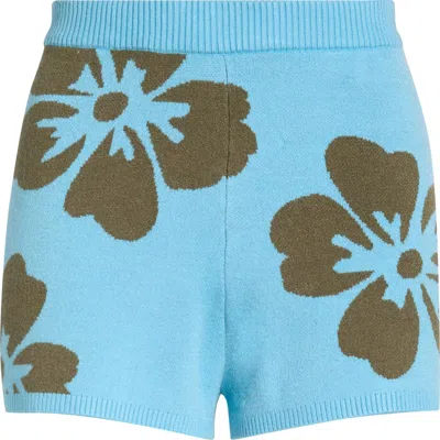 Billabong Last Summer Knit Shorts In Blue