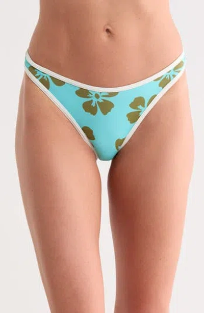 Billabong Last Summer Skimpy Hike Bikini Bottoms In Blue