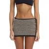 Billabong Laura Flip Tide Cotton Cover-up Miniskirt In Black