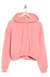 Billabong Lazy Daze Crop Hoodie In Pink