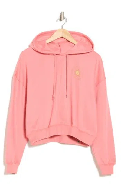 Billabong Lazy Daze Crop Hoodie In Pink