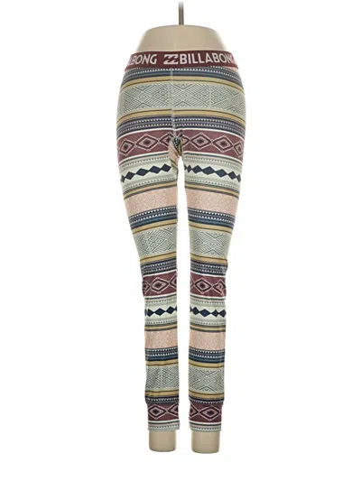 Pre-owned Billabong Leggings In Green