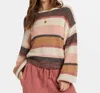 Billabong Light Wave Pullover Sweater In Rsl0-choc Chip