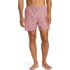 Billabong Lineup Layback Swim Trunks In Pink