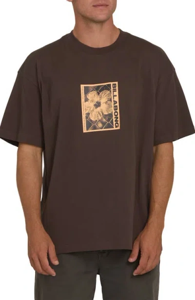 Billabong Link Og Logo Graphic T-shirt In Brown