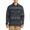 Billabong Lodge Jacquard Snap Front Shirt In Blue