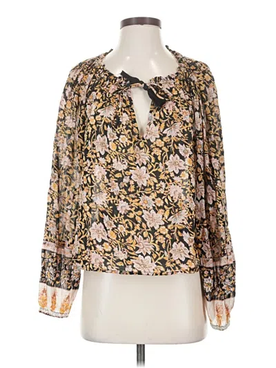 Pre-owned Billabong Long Sleeve Blouse In Gold