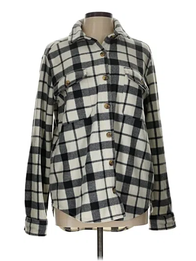 Pre-owned Billabong Long Sleeve Blouse In Gray
