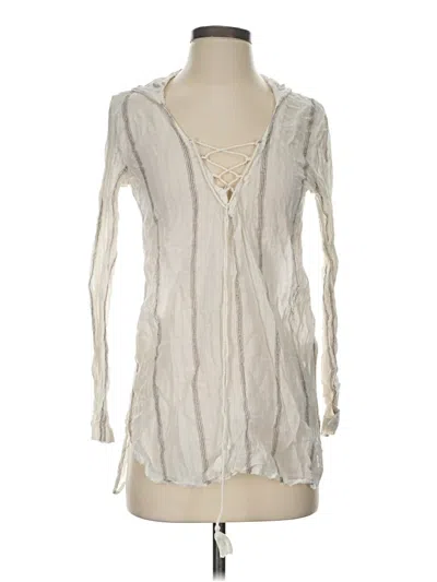 Pre-owned Billabong Long Sleeve Blouse In Gray