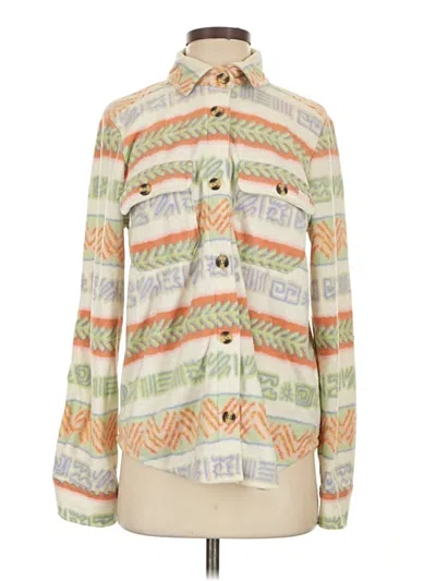 Pre-owned Billabong Long Sleeve Blouse In Ivory