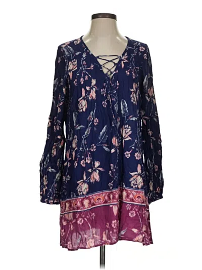 Pre-owned Billabong Long Sleeve Blouse In Purple