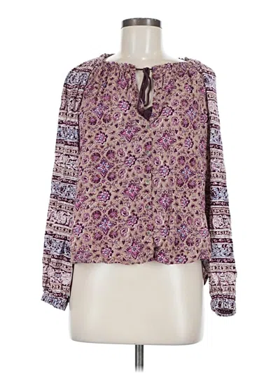 Pre-owned Billabong Long Sleeve Blouse In Purple