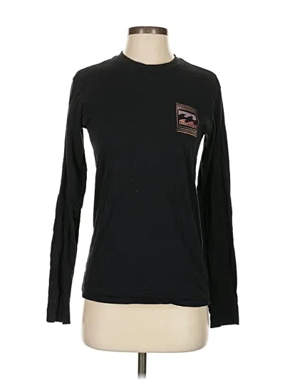 Pre-owned Billabong Long Sleeve T-shirt In Black