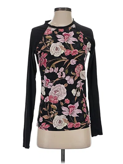 Pre-owned Billabong Long Sleeve T-shirt In Black