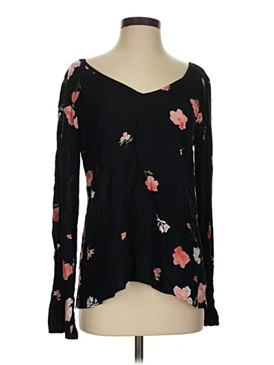 Pre-owned Billabong Long Sleeve T-shirt In Black