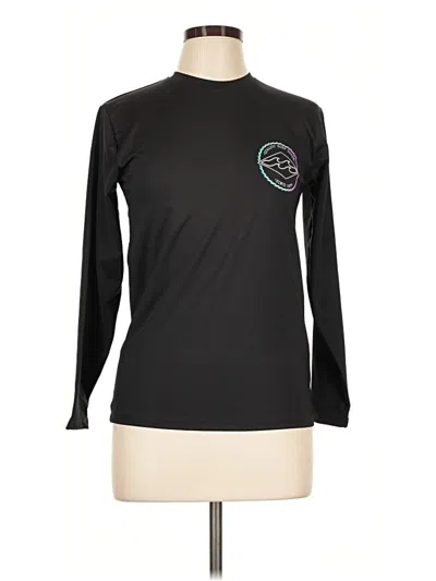 Pre-owned Billabong Long Sleeve T-shirt In Black