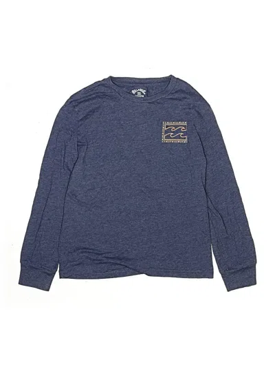 Pre-owned Billabong Kids' Long Sleeve T-shirt In Blue