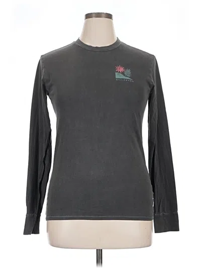 Pre-owned Billabong Long Sleeve T-shirt In Gray